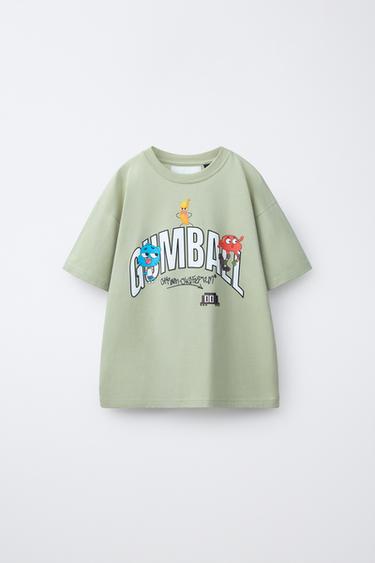 GUMBALL CARTOON NETWORK™ PRINTED T-SHIRT - Khaki by Zara - Image 0