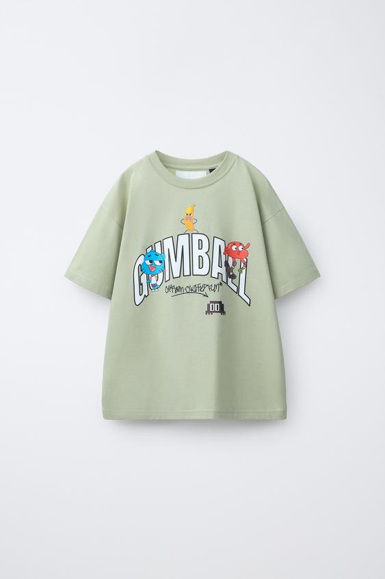 CAMISETA ESTAMPADA GUMBALL CARTOON NETWORK™ - Khaki de Zara - Imagen 0