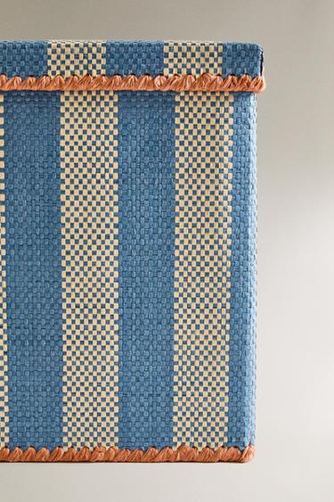 KIDS' COLLAPSIBLE STRIPED BASKET - Blue by Zara - Image 2