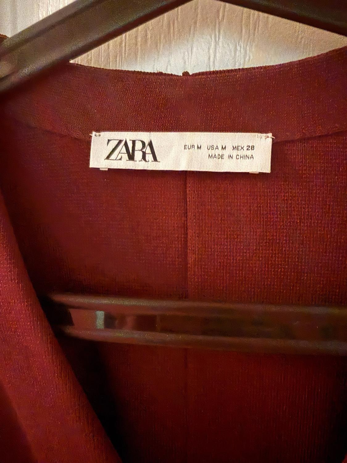 FITTED WAIST PLAIN KNIT CARDIGAN - Image 2