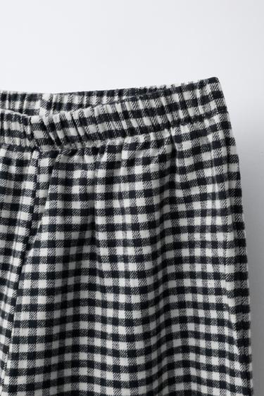 AGES 3-6 / GINGHAM PYJAMAS - Black / Ecru by Zara - Image 6