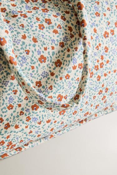 FLORAL COTTON BEACH BAG - Sand by Zara - Image 2