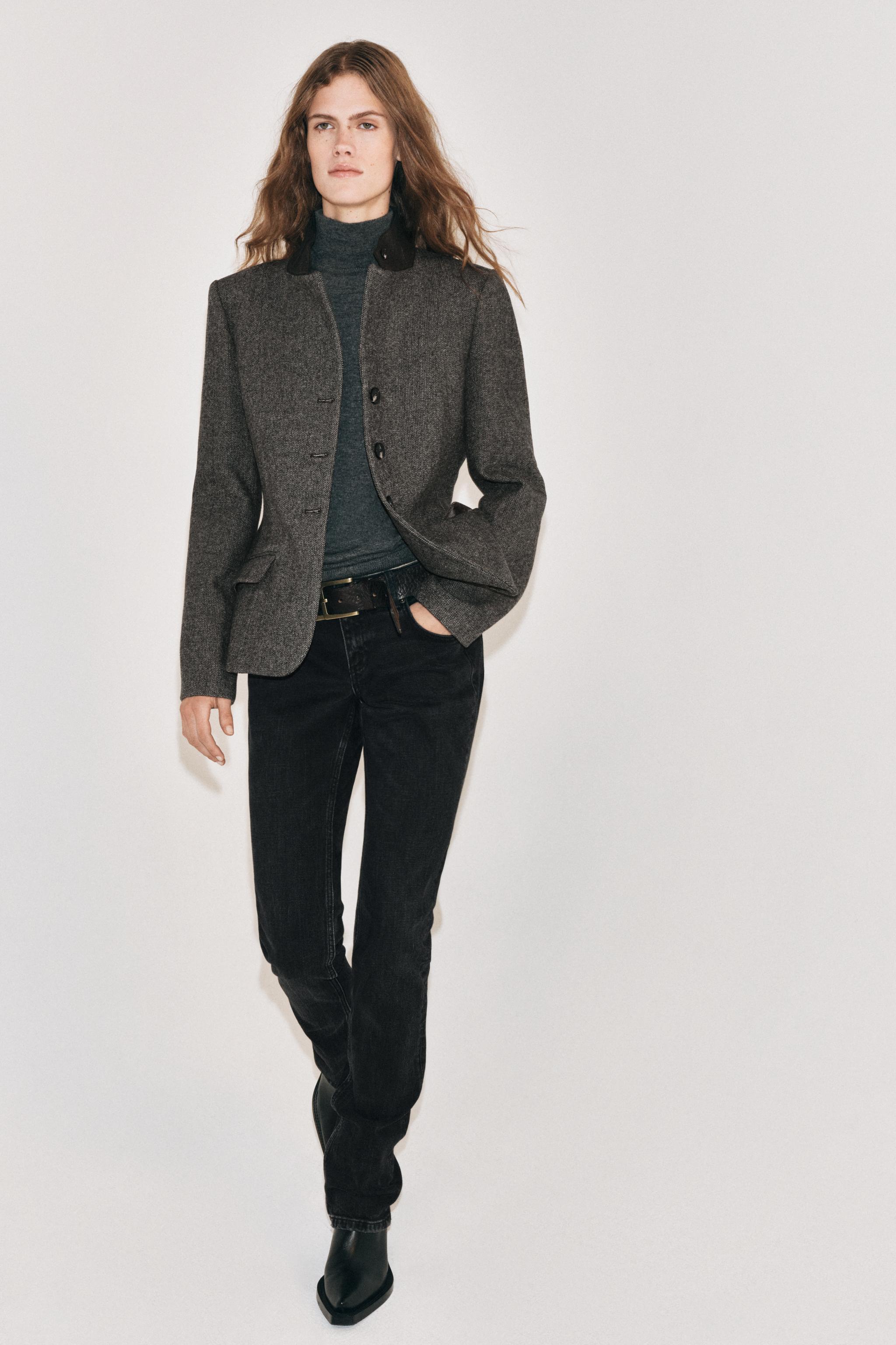 BLAZER CINTREE AVEC LAINE ZW COLLECTION