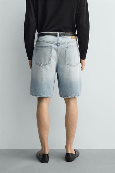 BERMUDA EN DENIM STRAIGHT FIT - Bleu clair de Zara - Image 2