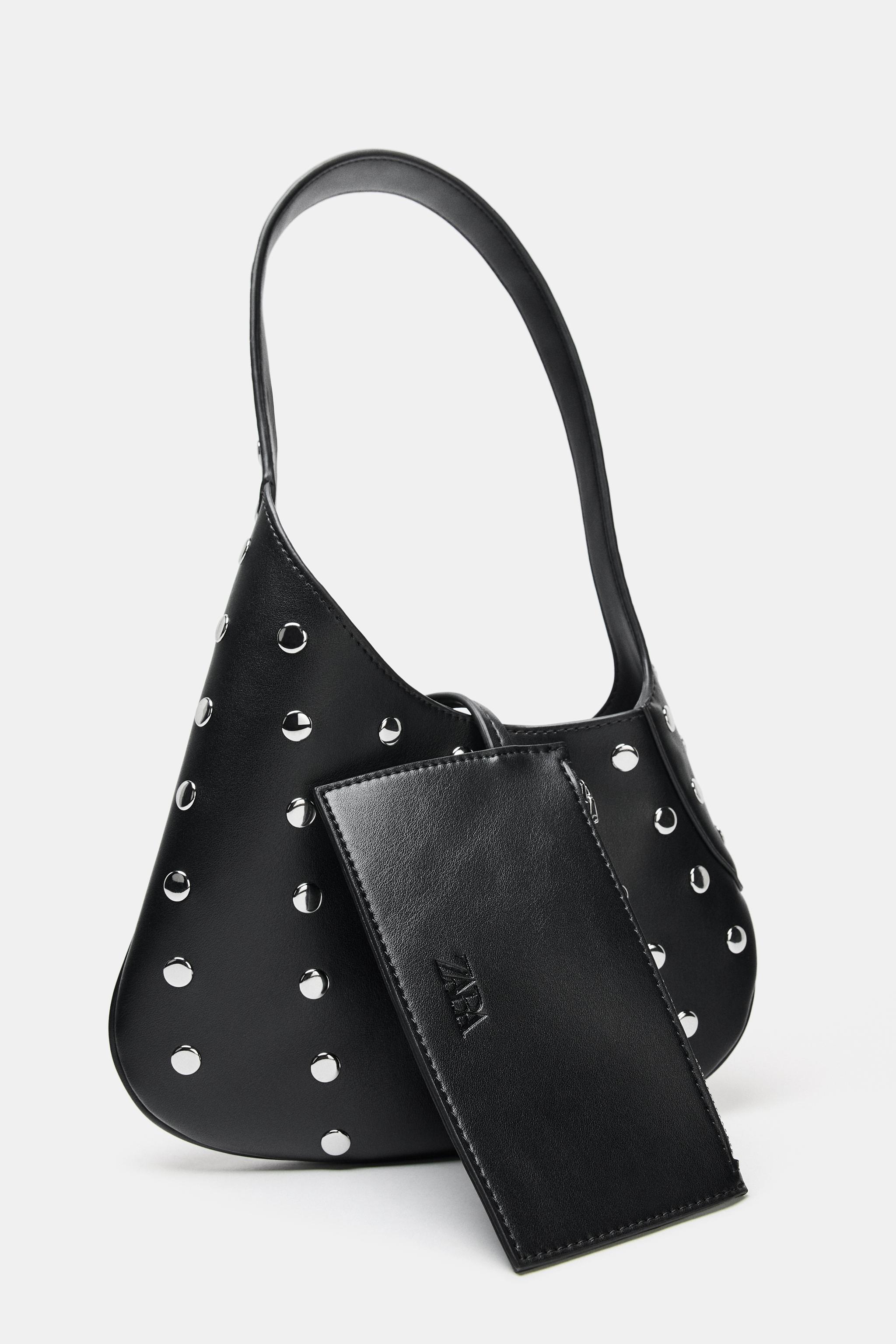 STUDDED SHOULDER BAG