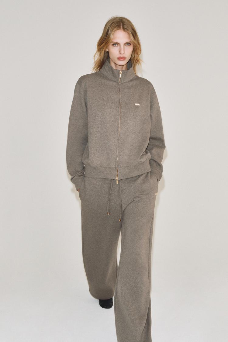 Pantalon recto ancho za