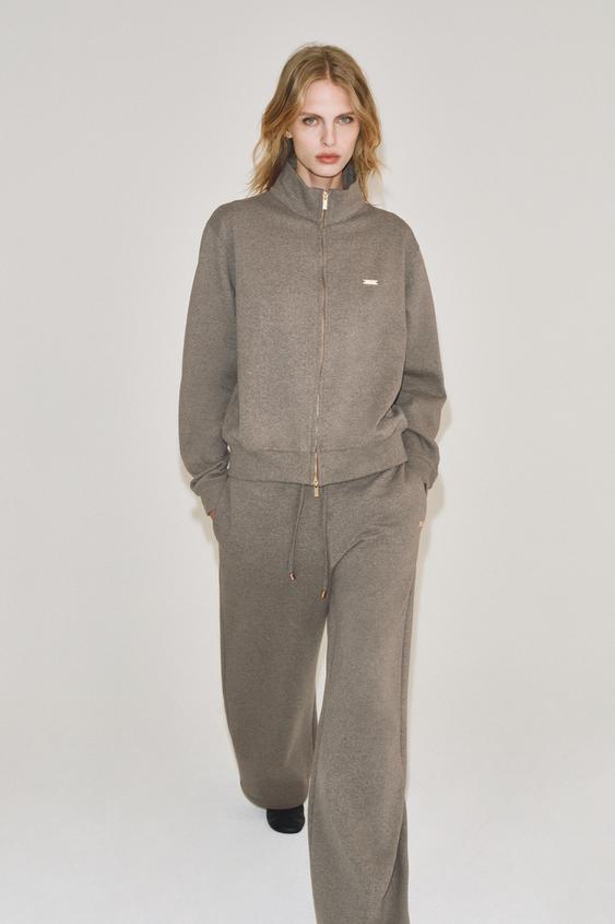 ZA ZIP JACKET - Brown marl by Zara - Image 0