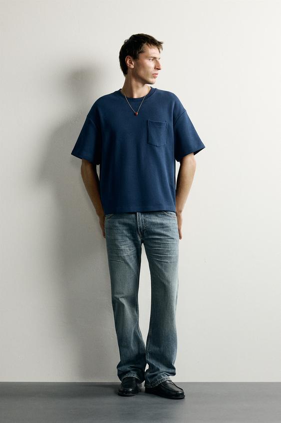 JEANS FLARE FIT - Azul / Verde de Zara - Imagen 0