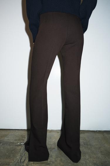 PANTALON FLARE OUVERTURES ZW COLLECTION - Marron de Zara - Image 2
