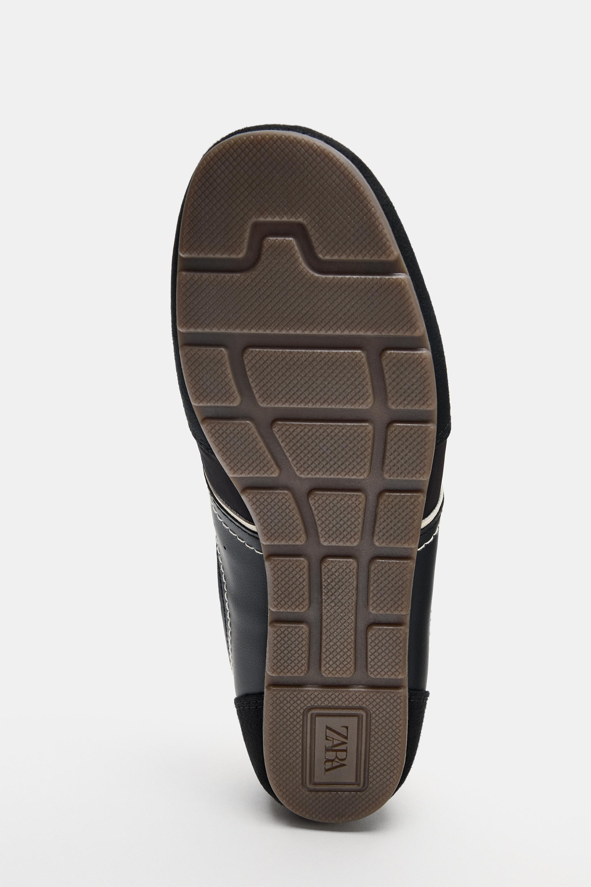 Женские кроссовки Zara CONTRAST HEEL COUNTER SNEAKERS — фото 7