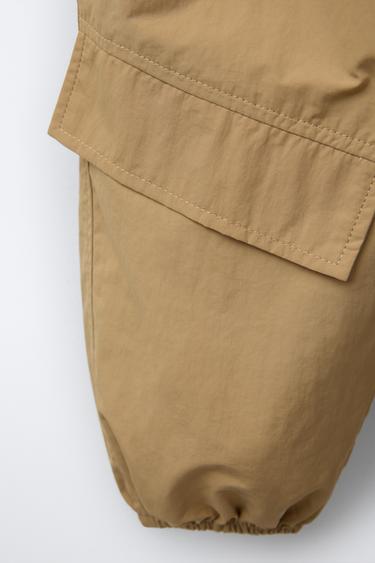PANTALON TECHNIQUE DE JOGGING - Marron clair de Zara - Image 3