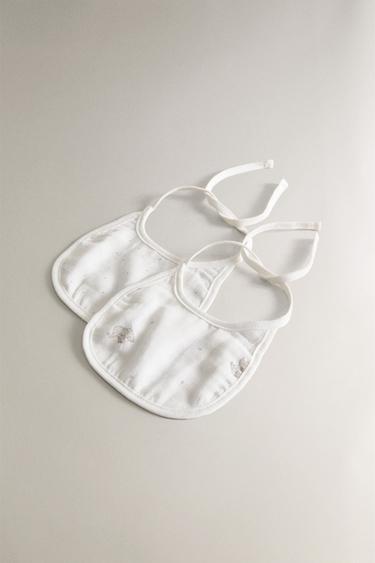CHILDREN'S ELEPHANT BIB (PACK OF 2) - Oyster-white by Zara - Image 1