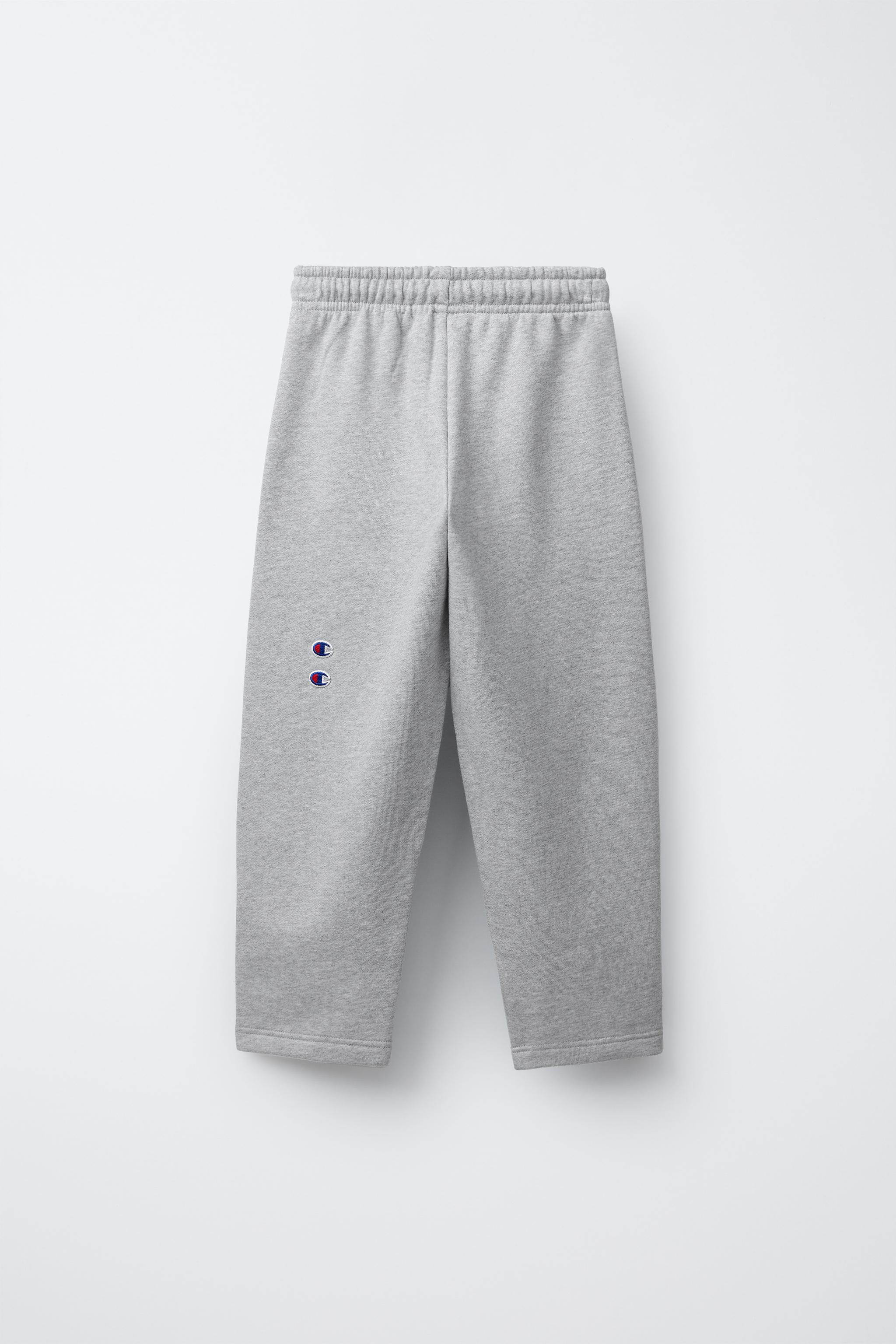 CHAMPION ® X ZARA LOGO BALLOON PLUSH PANTS - Gray marl | ZARA