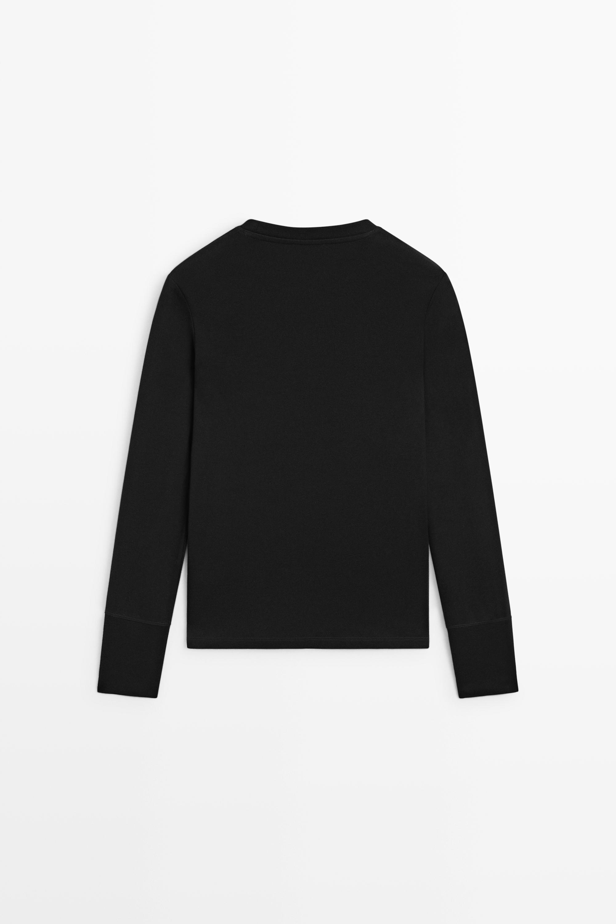 100% cotton long sleeve T-shirt