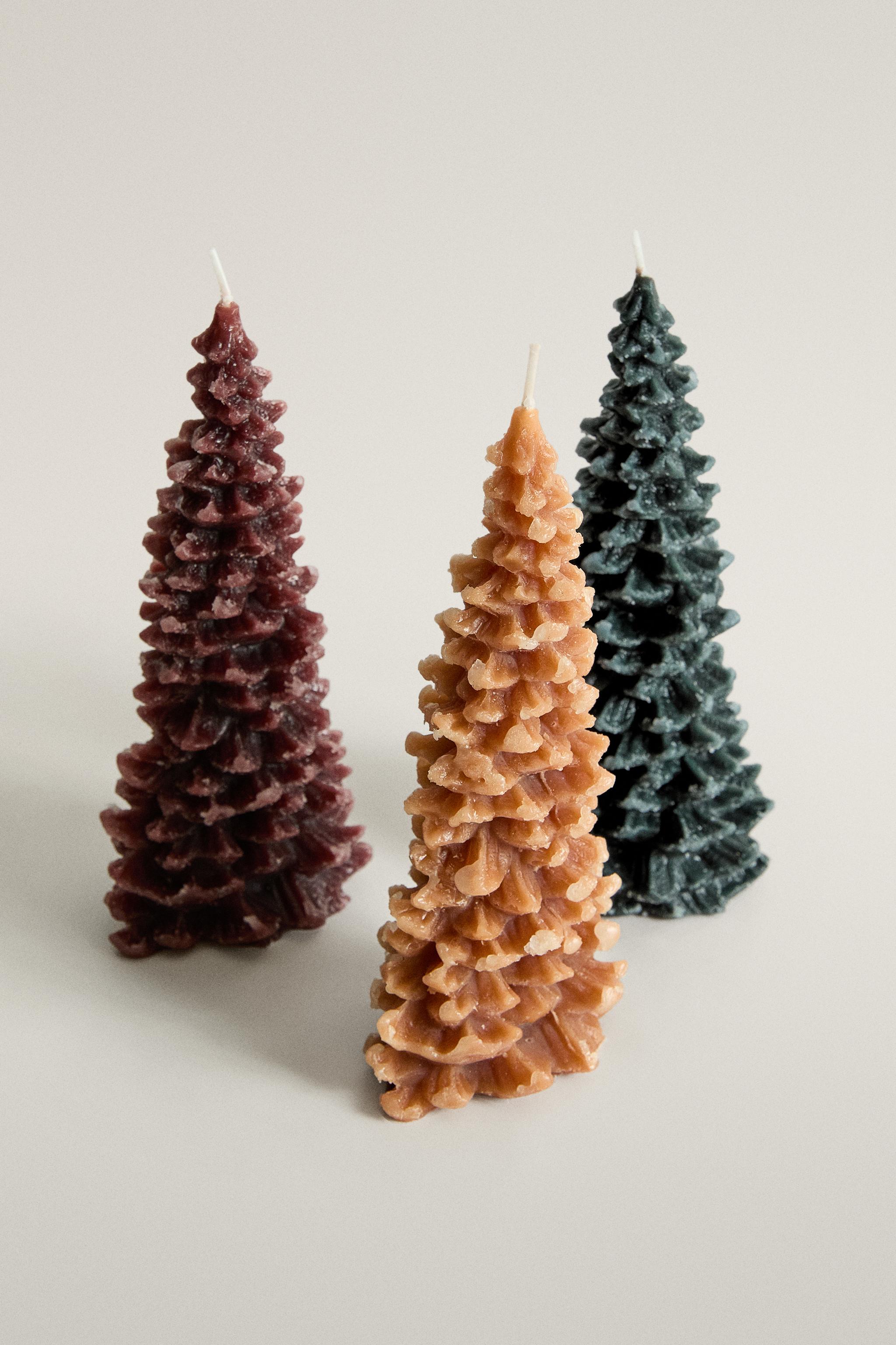 GRANDES BOUGIES PARFUMÉES SAPIN (PACK DE 3)