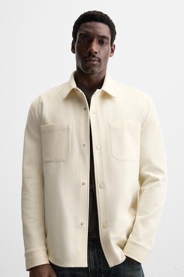 CHEMISE STRUCTURE EASY CARE - Écru moyen de Zara - Image 4