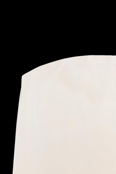 SATINIERTES BANDEAU-TOP - Grau / Beige von Zara