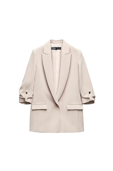 BLAZER WITH ROLLED-UP SLEEVES