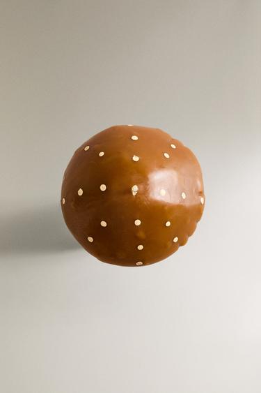 SMALL PUMPKIN SPICE SCENTED MUSHROOM CANDLE WITH DOTS - Pumpkin by Zara - Image 3