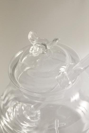 BUMBLEBEE BOROSILICATE GLASS HONEY JAR - Transparent by Zara - Image 2