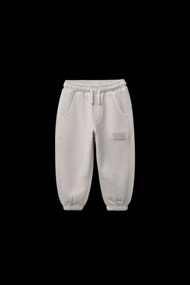 PANTALÓN JOGGER ETIQUETA - Hielo de Zara - Imagen 0