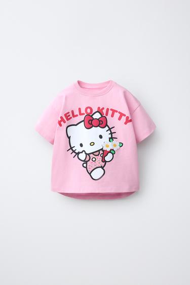 HELLO KITTY © SANRIO プリントTシャツピンク0ZaraのHELLO KITTY © SANRIO プリントTシャツ - ピンク - 画像 0