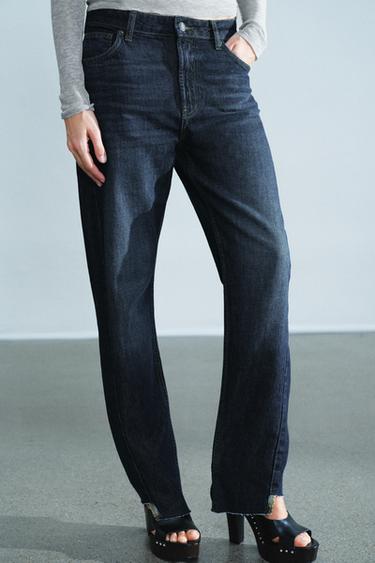 JEAN ZW COLLECTION THE SPLIT SEAM DROIT TAILLE BASSE - Bleu de Zara - Image 8