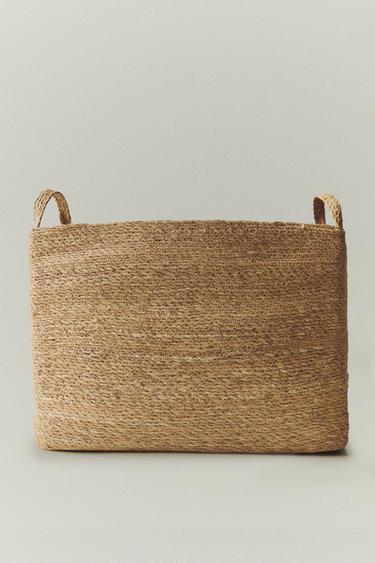 RECTANGULAR SEAGRASS BASKET - Brown by Zara - Image 5