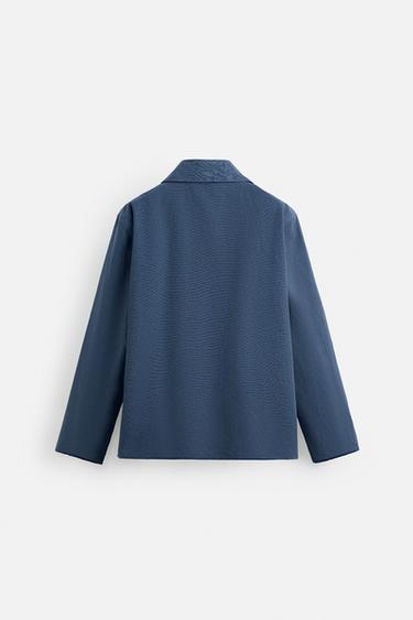 WASHED SMOCK OVERSHIRT - Light indigo by Zara - Image 7