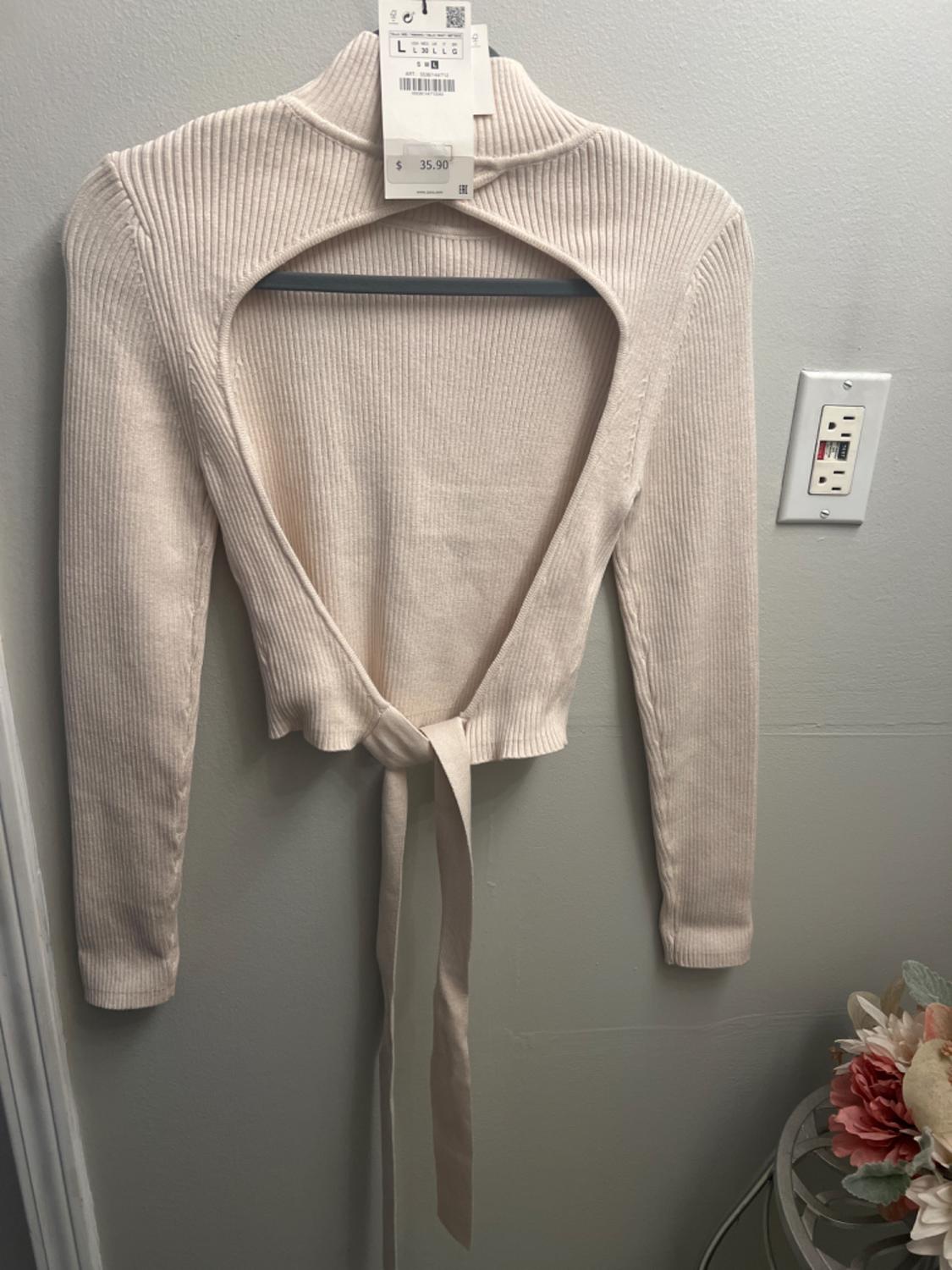 OPEN BACK KNIT SWEATER - Image 5