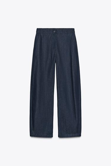 ZW COLLECTION DENIM JOGGERS - Blue by Zara - Image 6