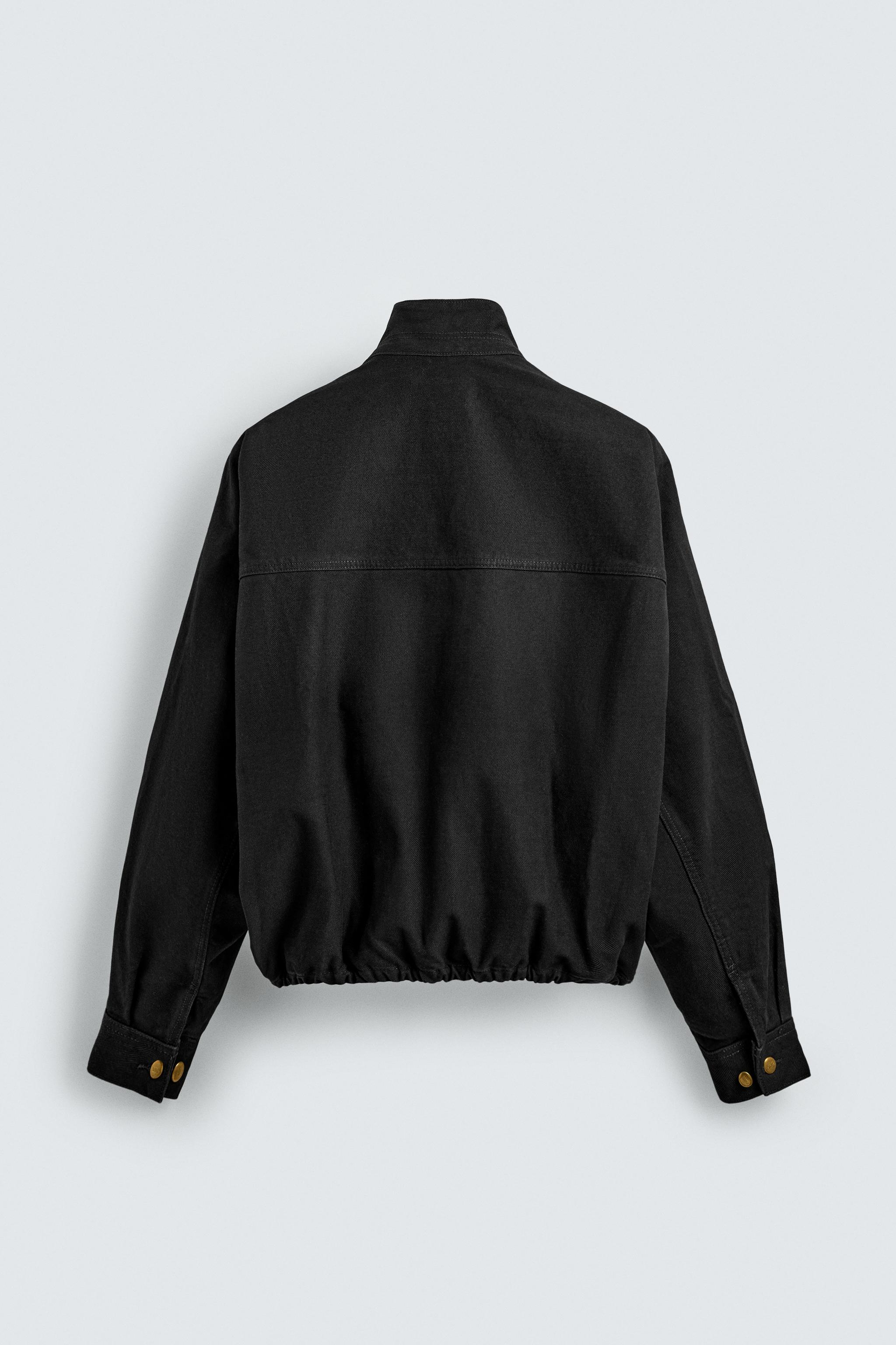 BLOUSON BOMBER COUPE CARRÉE EN COTON