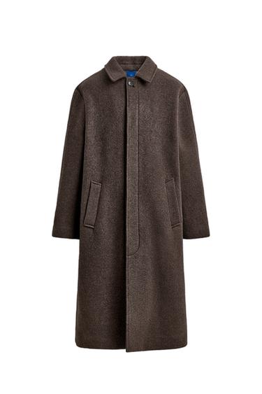 DOUBLE-BREASTED WOOL BLEND MANTECO® COAT AARON LEVINE X ZARA - Light brown by Zara