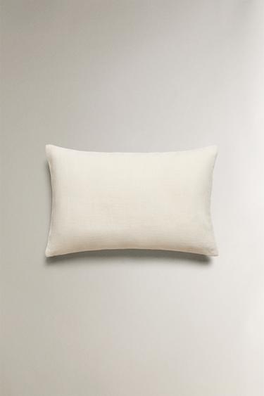 HOUSSE DE COUSSIN UNIE LIN - Écru de Zara - Image 3