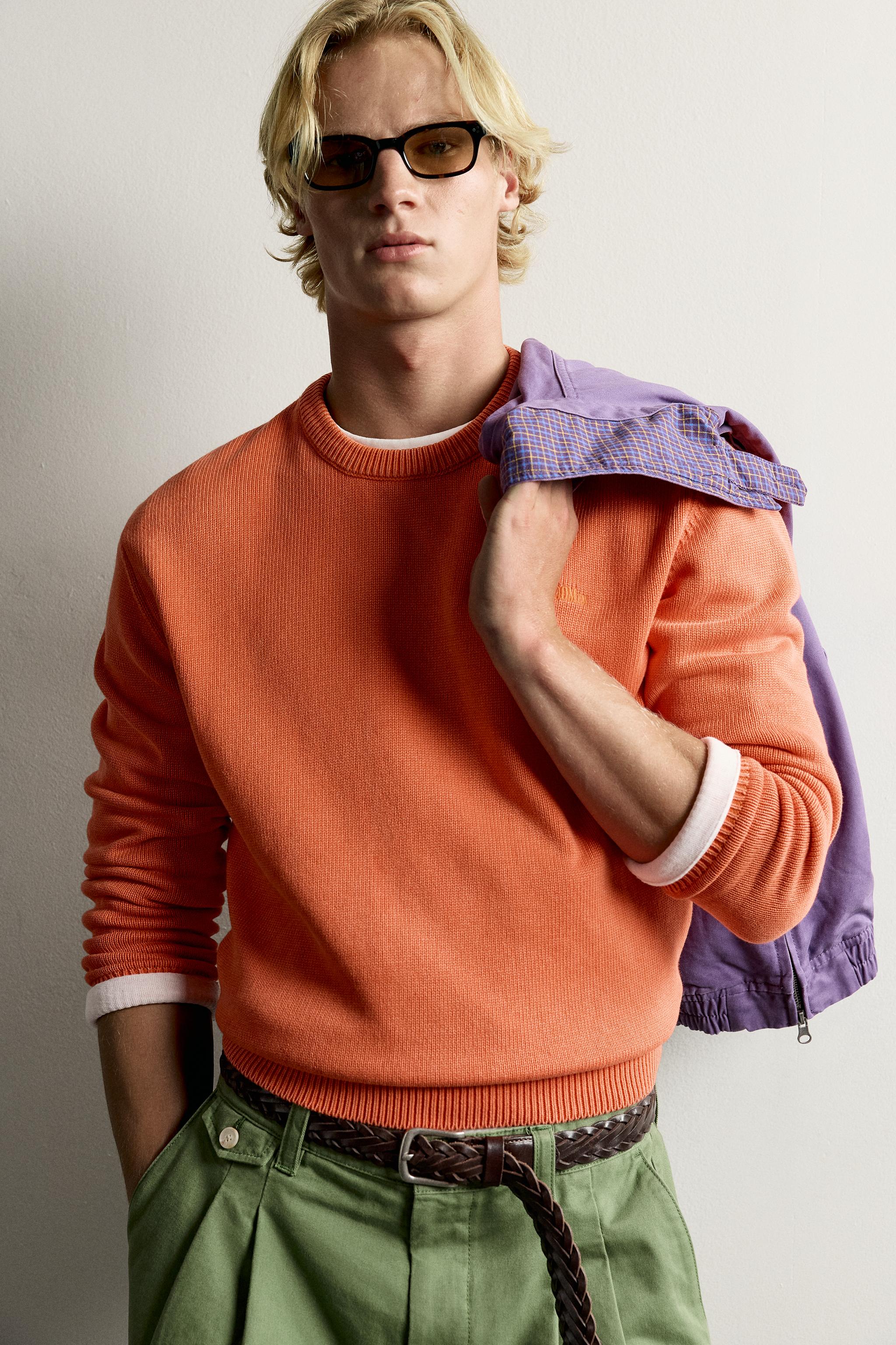 PULL 100% COTON BRODÉ FRUIT OF THE LOOM