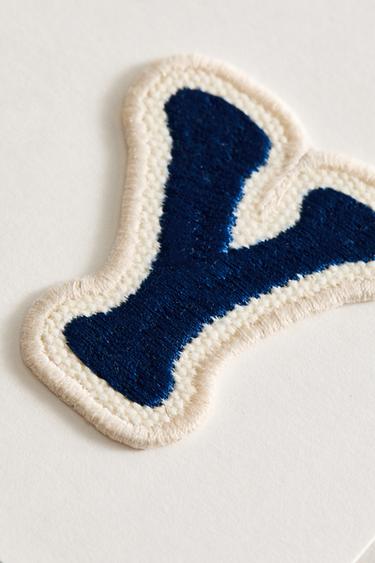 THERMO-ADHESIVE LETTER Y PATCH - Blue by Zara - Image 2