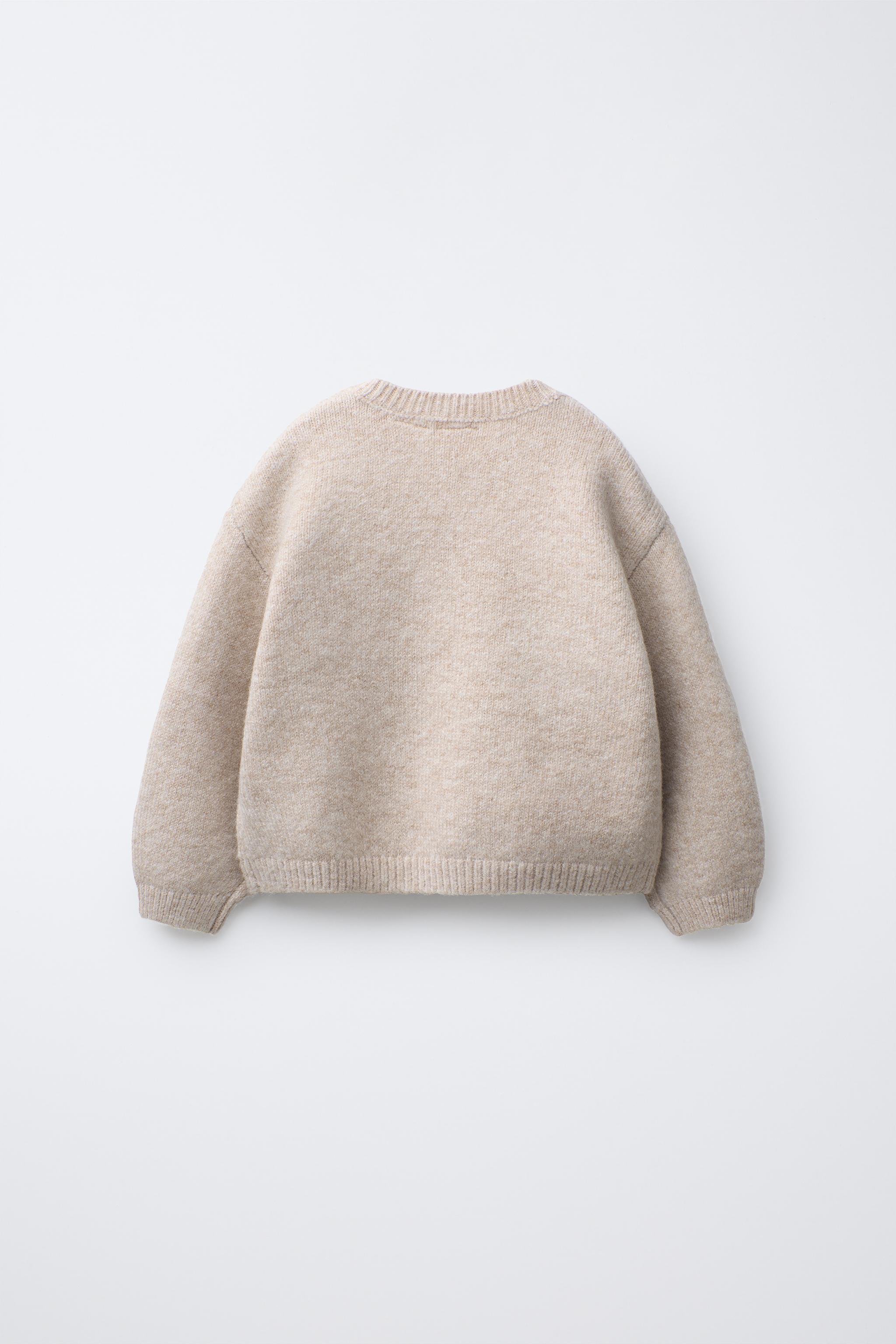 ❤️専用❤️ニット クマとハート柄ニットセーター - ライトベージュ | ZARA Japan