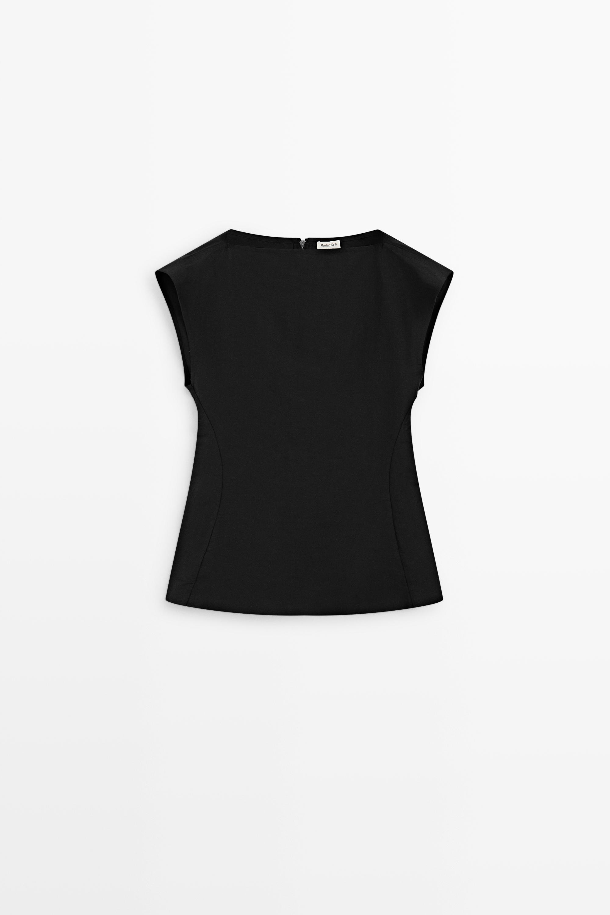 Fitted zip-detail top - STUDIO