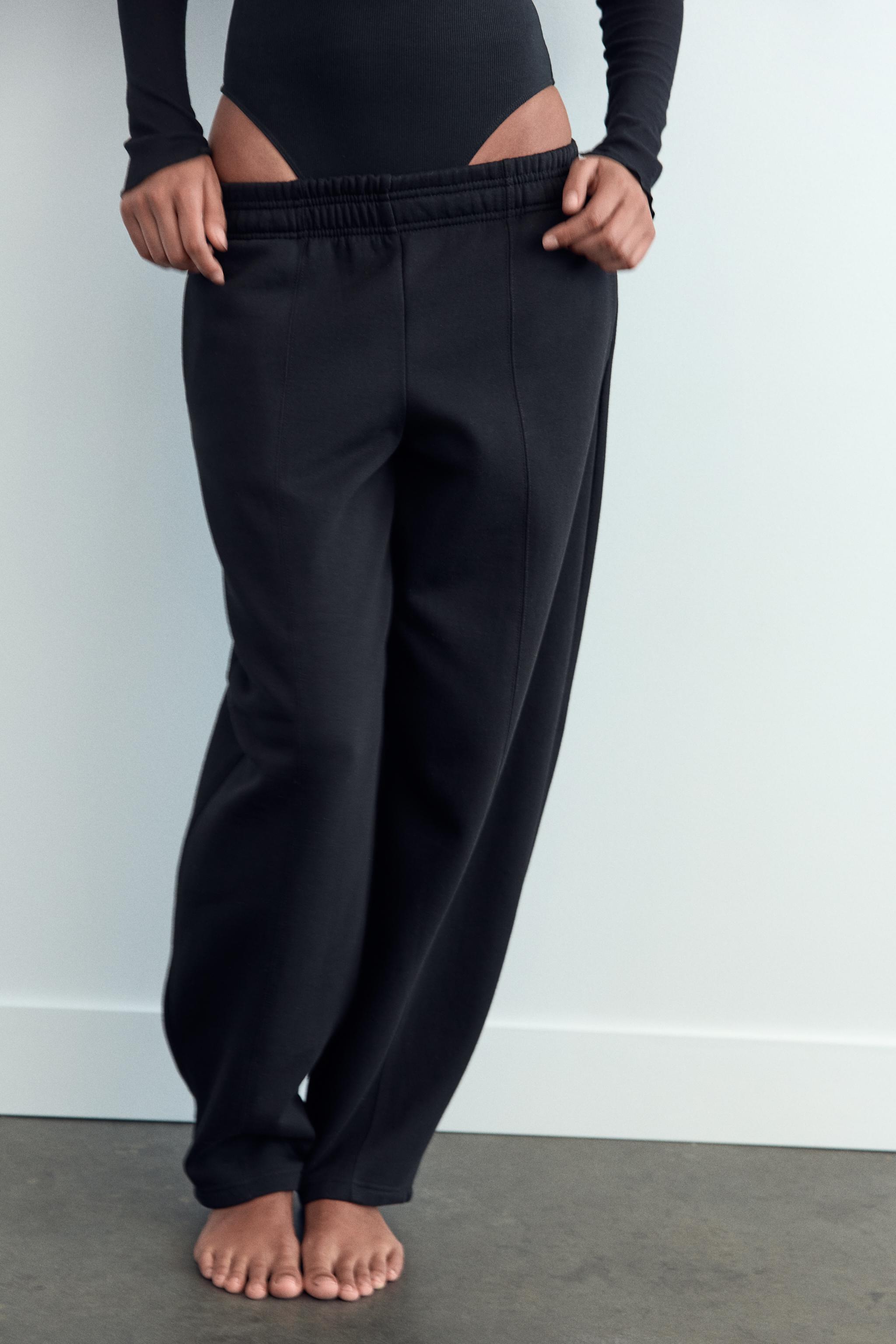 キャロットフィットスウェットパンツ - エクリュ | ZARA Japan