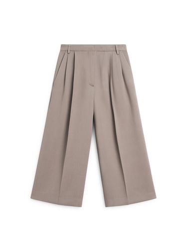 Zara Flowing long wide-leg Bermuda shorts - Black gold