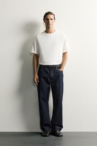 CAMISETA RELAXED FIT PARCHE - Blanco de Zara - Imagen 0