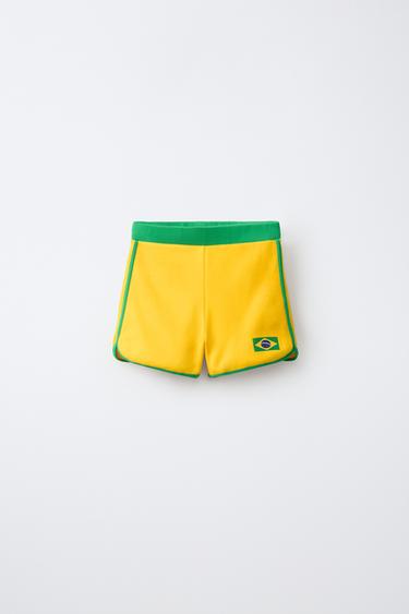 LEGGING CORTO BRASIL - Amarillo de Zara