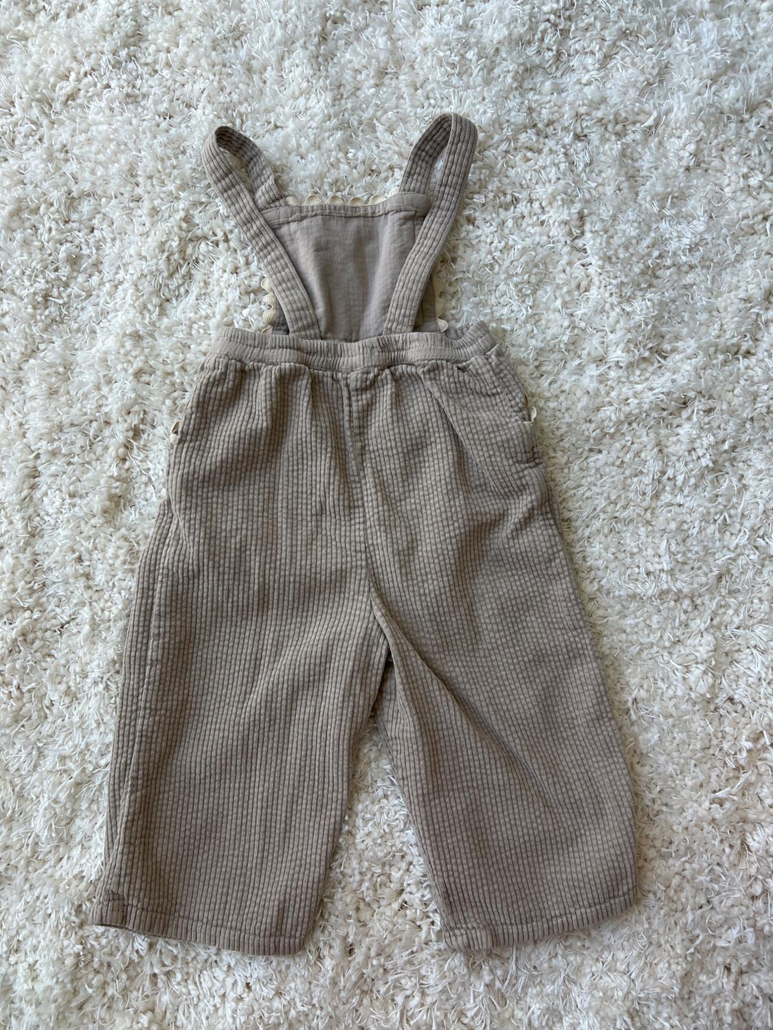 LONG CORDUROY OVERTAKE WITH RICKRACK TRIM - Image 2