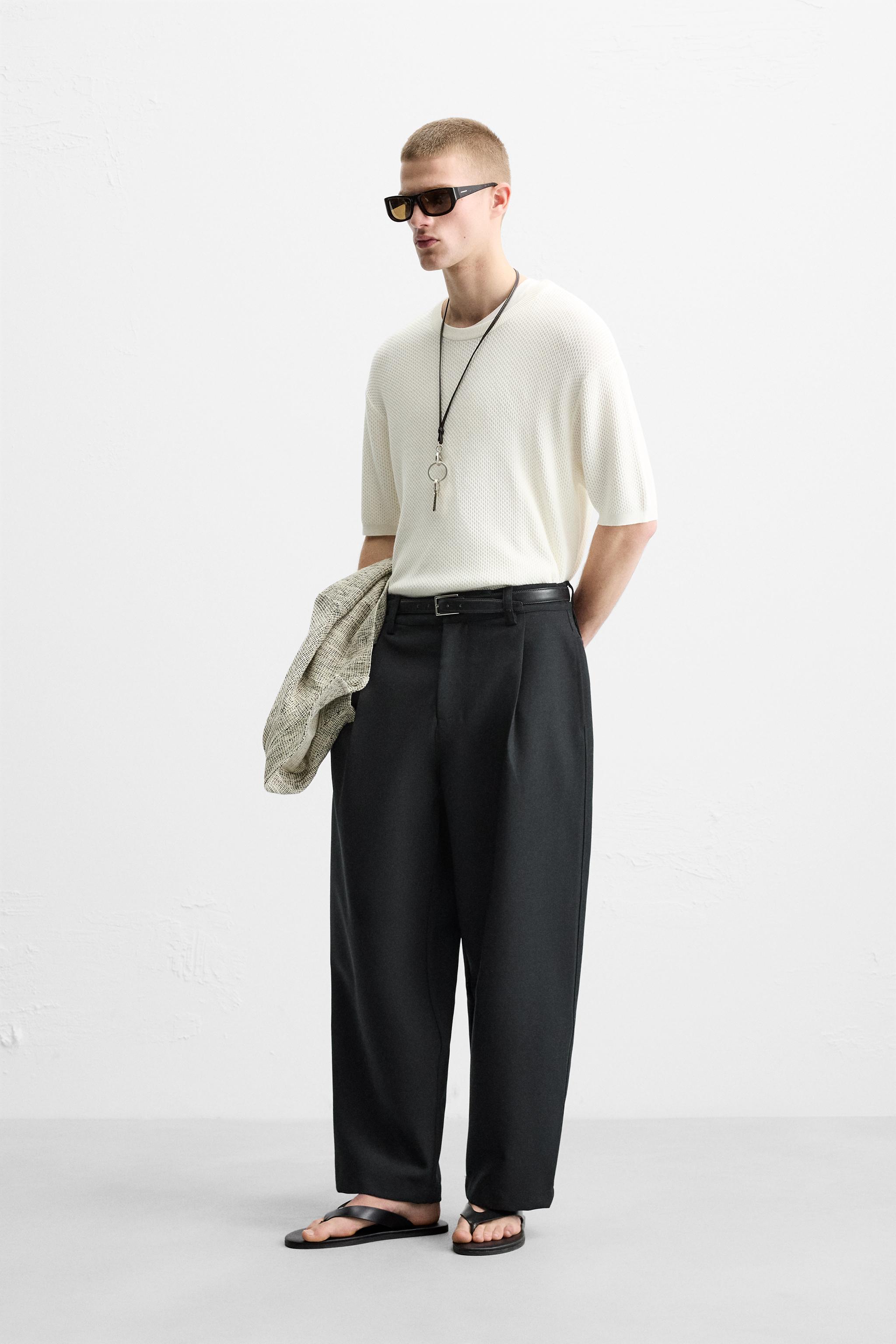 ［ZARA］リラックスフィット テクスチャー素材Tシャツ 03992405485-e1.jpg?ts=