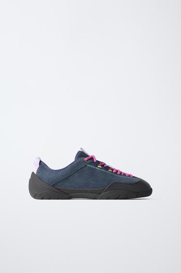 CONTRAST SNEAKERS — Blue 1