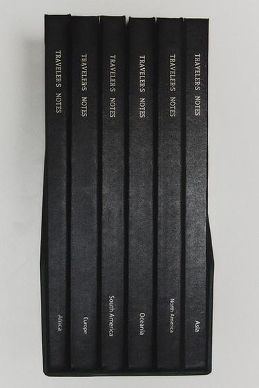 Zara CONTINENTS TRAVEL JOURNALS SET (SET OF 6) - Multicolored