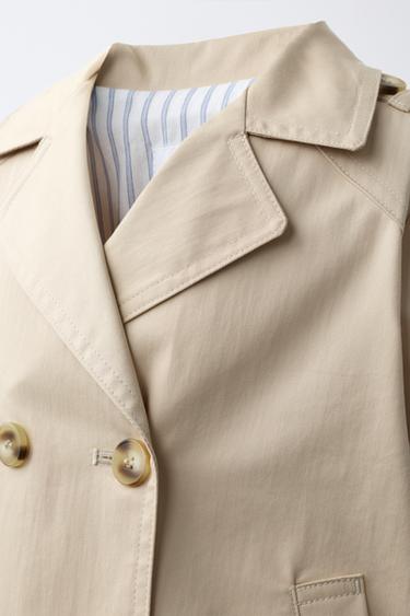 SHORT TRENCH COAT - Sand by Zara - Image 4