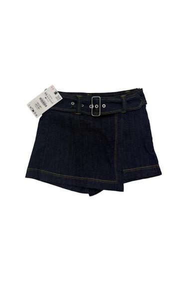 BELTED WRAP SKORT