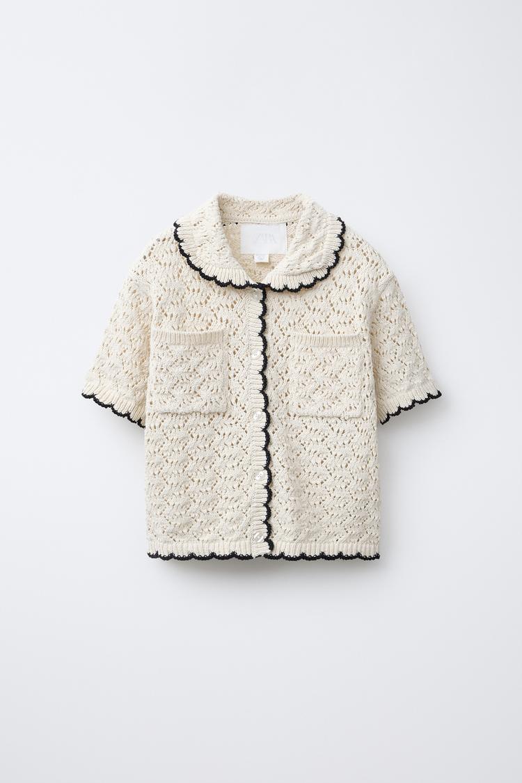 KNIT POLO SHIRT - Ecru | ZARA United States