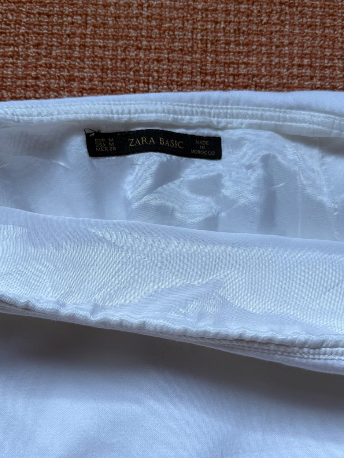 ZARA BASIC WHITE MINI SKIRT - Image 3